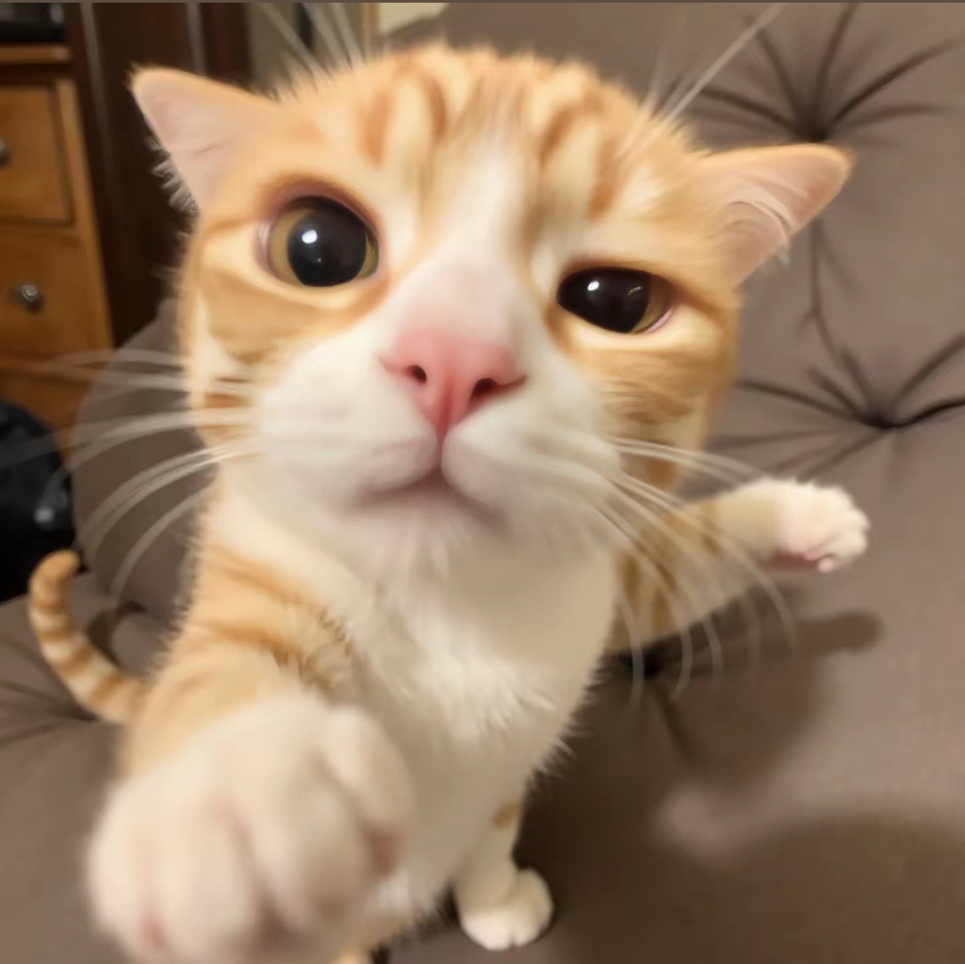 清晨的猫爪偷袭